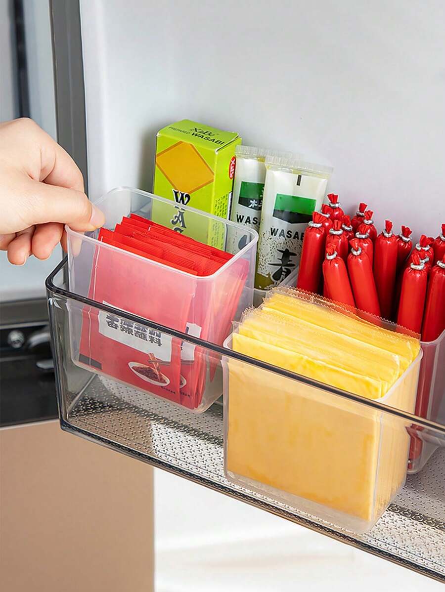 1/2/3/4/5/6件冰箱侧门收纳盒侧储门包装整理神器内侧保鲜盒