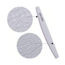 10 件/包半月形指甲锉 - 100/180 粒度双面砂纸，适用于光滑凝胶修甲和抛光，无味足部、手部和指甲护理工具