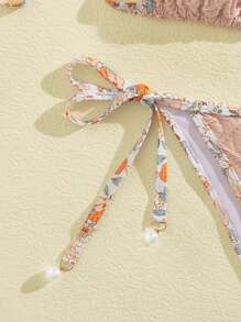 European & American Fashion Spring Bikini Set, Special Fabric Swimwear, For Summer Beach Vacation