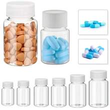 1pc 5Pcs 15 100ml Plastic Pill Bottles With Seal Caps - Ideal Empty Medicine Dispenser For Capsules Cosmetics And Storage Containers 50ML 30ML