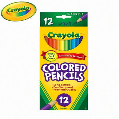 Crayola Colored Pencils (12ct), Kids Pencils Set, Arts & Crafts Supplies, Coloring Book Pencils, Gifts For Kids & Toddlers, Ages 3+