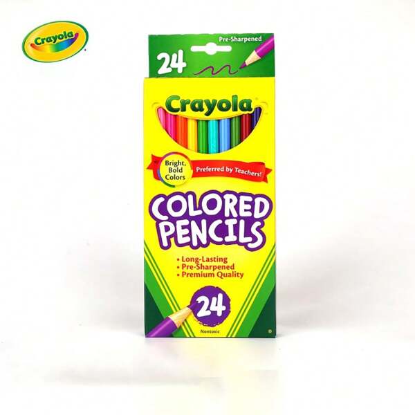 Crayola Lápis de cor (12ct), conjunto de lápis para crianças, material de artes e ofícios, lápis para livros de colorir, presentes para crianças e crianças, maiores de 3 anos