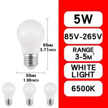 4 pezzi/8 pezzi Lampadina E27 LED AC 220V 240V 18W 15W 12W 9W 6W 3W Faretto per illuminazione domestica, lampada da tavolo