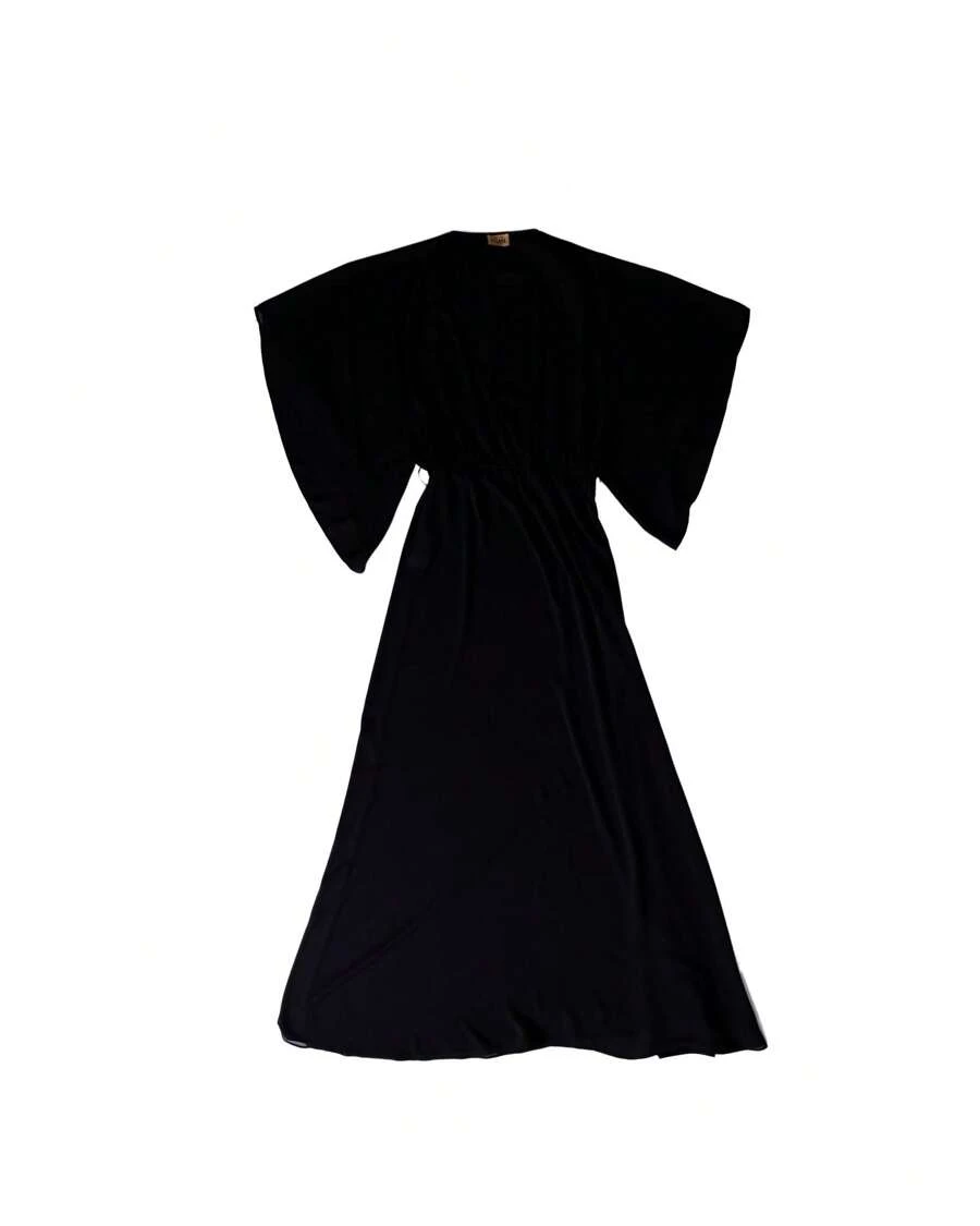 Women's Black Maxi Dress - 黑色 - 查看 1