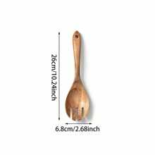 2/1pc Rosewood Salad Serving Utensil Set,School Supplies - Brown - View 11