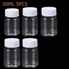 1pc 5Pcs 15 100ml Plastic Pill Bottles With Seal Caps - Ideal Empty Medicine Dispenser For Capsules Cosmetics And Storage Containers 50ML 30ML