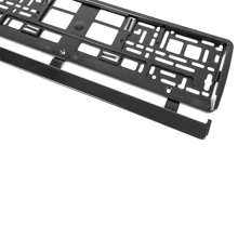 2x Genuine Carbon Fibre Number Plate Surround Holder Frame For German Car Style - Black - View 6