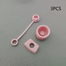 6 件/3 件硅胶防溢盖套装，带圆形防溢盖和矩形盖、吸管盖，适用于 30 盎司/40 盎司杯子，防漏密封配件，节日派对礼物，学校用品 - 彩色 - 查看 14