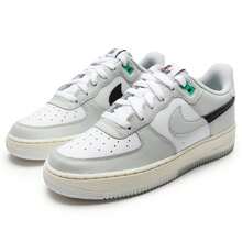 Nike Zapatillas de mujer, estilo Air Force 1 de suela baja, casual y ligera - negro/blanco/verde estadio - Ver 2