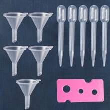 1pc 11pcs/Lot Small Transparent Funnels And Plastic Pipette Essential Oil Opener Bottle Open Sets Suit For Perfume Roll On Bottle - Multicolor - View 3
