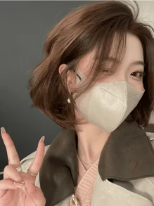 10pcs/200pcs 3D Face Mask, High-Quality Disposable Dust-Proof Breathable Mask, Flattering Design For Women