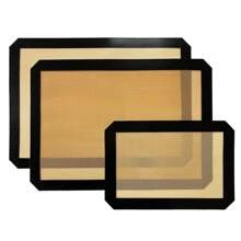 Silicone Baking Mat, 3-Piece Reusable Baking Pad, Non Stick, Silicone Mat, Used For Baking Cookies, Macarons, Bread