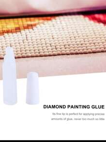 2/5pcs Diamond Painting Glue, Diamond Embroidery Glue For Cross Stitch, Jewelry Glue For Diamond Painting, 5D Diamond Painting And Pearl Art Accessories