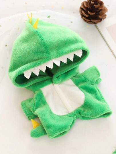 4 Styles Of Jumpsuits/Onesies Suitable For 20cm Products, Including Dinosaur, Shark, Cow, And Unicorn Designs, Sold Separately