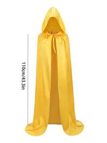 1pc Wizard Hooded Cloak Cape, Cosplay Devil Costume Prop For Party, Masquerade, Robe Halloween - Multicolor - View 14