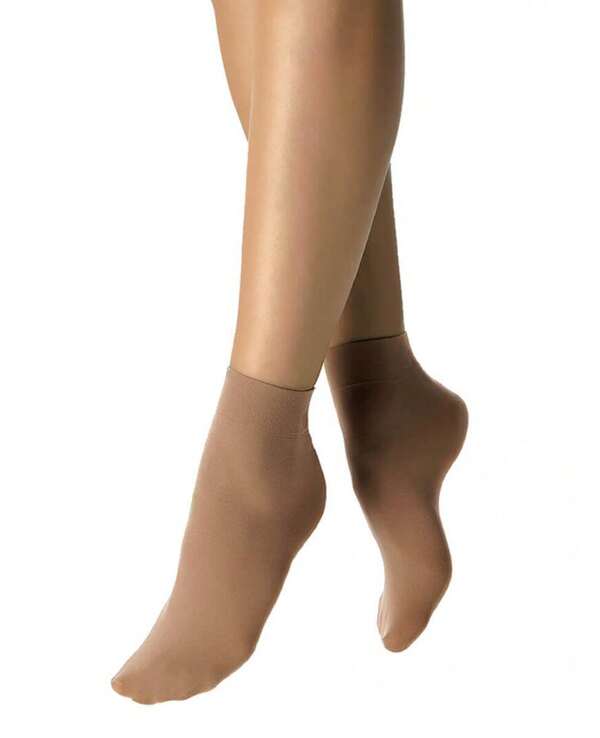 Meia Soquete Feminina Opaca Fio 40