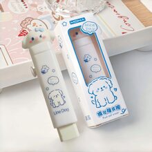 1 cục tẩy trượt hình hoạt hình, cục tẩy đa năng cho kỳ thi vẽ của học sinh (Do các lô sản xuất khác nhau, có thể có sự khác biệt về màu sắc ở lõi cao su, nhưng chức năng bình thường của nó không ảnh hưởng đến việc sử dụng) - Nhiều màu - Xem 13