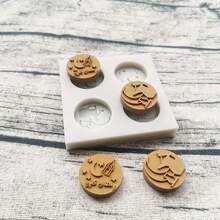 1pc Festival Moon & Arabic Text Silicone Mold, Suitable For Cake, Chocolate And Soap - DIY Baking Tool, - Multicolor - View 6