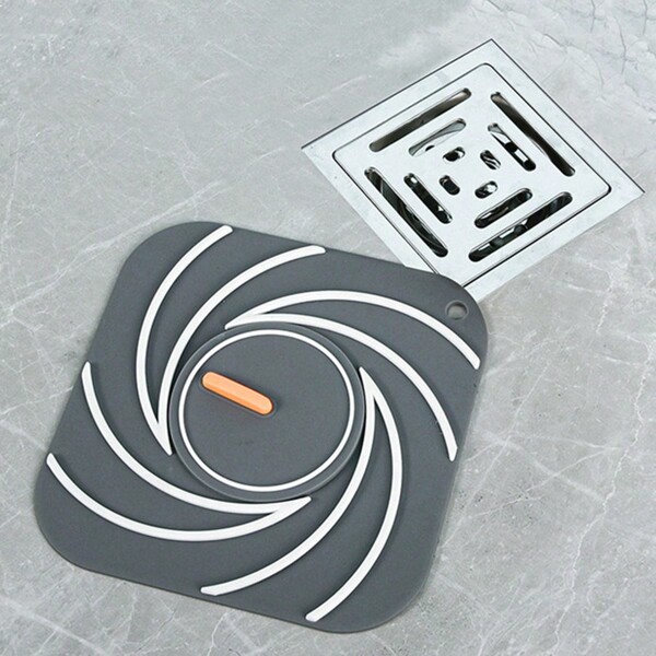 1/2pcs Odor-Resistant Silicone Drain Cover, Drain Strainer & Drain Stopper 2-In-1, Suitable For Kitchen, Bathroom, Toilet, Balcony Home Bathroom Decor Summer Back To School