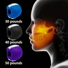 Unisex Face Massage Exerciser, Chewing Ball, Bite Trainer, Jawline Trainer, For Chin, Face And Neck Exercises,Beauty,Skin Care Products,Spa,Self Care,Skin Care Tools,Face Care,Esthetician Supplies,Massage,Face Massage Tool,Face Roller - Multicolor - View 1