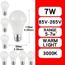 4 件/8 件 E27 LED 灯泡交流 220V 240 18W 15W 12W 9W 6W 3W 聚光灯泡 LED 灯适用于家用台灯 - 黃色 - 查看 14