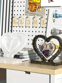 10pcs Heart-Shaped Silicone Mold Set, Including 10 Chains - DIY Epoxy Resin Casting Mold For Creative Home Decor And Gift Making - Heart-Shaped Resin Mold Set For Customized Photo Frame - Mould - View 6