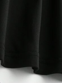 Tween Girl 优雅休闲简约熊皇冠图案标语圆领短袖 T 恤，新品春夏