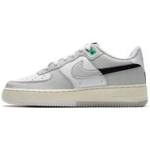Nike Zapatillas de mujer, estilo Air Force 1 de suela baja, casual y ligera - negro/blanco/verde estadio - Ver 1