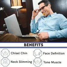 Unisex Face Massage Exerciser, Chewing Ball, Bite Trainer, Jawline Trainer, For Chin, Face And Neck Exercises,Beauty,Skin Care Products,Spa,Self Care,Skin Care Tools,Face Care,Esthetician Supplies,Massage,Face Massage Tool,Face Roller - Multicolor - View 4