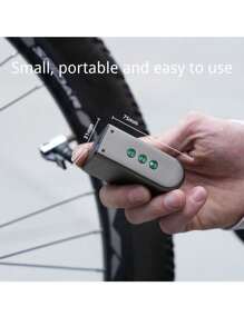 Mini Portable Road Bike Air Pump Handheld Smart Wireless Air Pump Bike Wheel Tyre Inflation - Black - View 3
