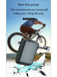 Mini Portable Road Bike Air Pump Handheld Smart Wireless Air Pump Bike Wheel Tyre Inflation - Black - View 6