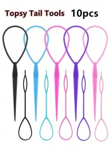 Topsy Tail Tools ,Hair Rollers,Heatless Curls,Hair Curler,Hair Products And Accessories For Barber Salon Beauty Travel Essentials,Back To School,Travel Holiday Essentials,Hair Accessories For Women - Multicolor - View 1