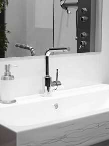 1/4/6pcs Set Of Plastic Bathroom Kitchen Sink, Replaceable Overflow Cover Ring Insert, Chrome Hole Circular Drainage Cover, Sink Accessories, Faucet Sink Cover, Sink, Plastic Electroplating Material, Kitchen And Bathroom Faucet Accessories, Anti Clogging Sewer Accessories, Floor Drain, Sink Decoration