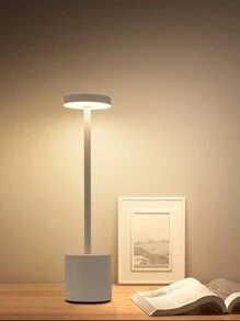 1 PC Wireless Table Lamp Touch Switch Table Lamp Type C 5V Rechargeable 3 In 1 Light Colors Dimmable Brightness Table Lamp For Office Study Bedroom Living Room