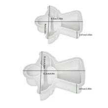 DIY Crystal Epoxy Resin Molds, Angel Mold, Fragrance Stone Plaster Candle, Heart Angel Silicone Mold - White - View 2