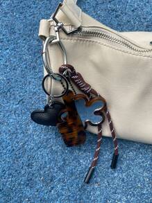 1 buc. Breloc creativ cu oglindă în formă de floare.