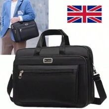 NetHong 17" Inch Laptop PC Waterproof Shoulder Bag Carrying Soft Notebook Case Cover UK - Black - View 2