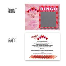 Valentine's Day Scratch-Off Bingo Cards, Raffle Tickets, Party Favors, Classroom Rewards, Family Games - BINGO - View 5