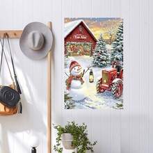 Denozer - Christmas Wall Decoration Painting Gift Posters Home Decoration Wall Art Pictures HD Canvas Print,Stretched And Framed Ready To Hang