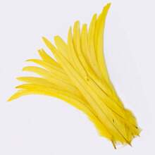 10Pcs 35-40cm/14-16inch Natural Women's Rooster Feather Headwear Accessories DIY Feather Crafts Wedding Party Home Decoration