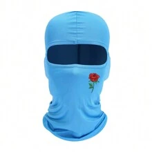 2 szt./1 szt. Uniwersalna maska na twarz do jazdy na rowerze na cztery pory roku, z nadrukiem w czerwone róże, oddychająca, elastyczna, wygodna, szybkoschnąca, kominiarka, wiatroszczelna, pyłoszczelna, z filtrem przeciwsłonecznym, maska na szyję, walentynkowe maski narciarskie