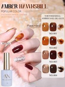 MIANEL 12ML/PCS Sơn móng tay dạng gel Maillard Tortoise Shell Gelly Amber bán chạy nhất mùa thu 2024 Sơn móng tay màu băng trong suốt mới phổ biến, Thích hợp cho mùa hè và mùa thu, Móng tay màu đen Móng tay Giáng sinh cần đèn UV để khô, Thích hợp cho móng tay và móng chân, Nghệ thuật làm móng hoàn hảo cho tiệm làm móng nghệ thuật và sử dụng DIY, Quà tặng cho phụ nữ và trẻ em gái - Nhiều màu - Xem 3
