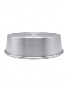 Molde Para Pastel Redondo 20 cm, Aluminio, Sartén para pastel con fondo redondo,  panque, pan de horno, Repostería. - Gris Claro - Ver 5