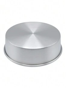 Molde Para Pastel Redondo 20 cm, Aluminio, Sartén para pastel con fondo redondo,  panque, pan de horno, Repostería. - Gris Claro - Ver 6