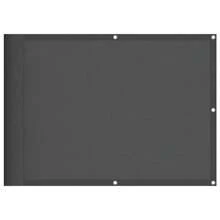Balcony Screen 75x800 Cm Durable Polyester Oxford Fabric Anthracite - Black - View 2