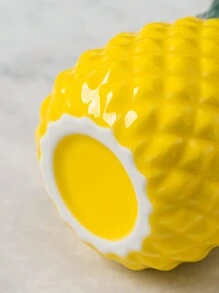 1pc Ceramic Pineapple Shaped Utensil Holder - Chopstick Holder, 4 Forks 4 Spoons Options, Multipurpose For Kitchen Cutlery, Portable Storage Organizer, Elegant Countertop Storage Organizer For Dining Room And Home - Yellow - View 10