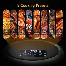 Family Digital Air Fryer 8L Rapid Air Circulation Air Fryer With Touch Screen 8 Cooking Functions Timer And Temperature Control Oil Non-Stick Dishwasher Friendly 1800W - 8L - View 4