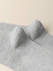 4 Pairs Women Seamless Ankle High Socks With Elastic Top, Daily Casual Slouchy Socks For Spring/Autumn, Fall