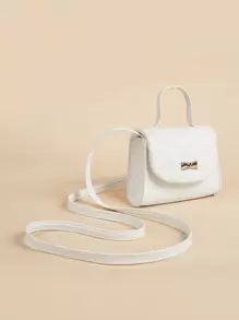 1pc Girls Diamond Quilted Bow Decor Cute & Fashionable Mini Princess Handbag, Versatile Hand/Shoulder Bag For Daily Use, Birthday Gift, Outfit Matching