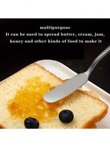 Stainless Steel Multi-Purpose Butter Knives Set: Ideal For Spreading Butter, Cheese, Jam On Bread, Easy To Clean - Silver - View 7